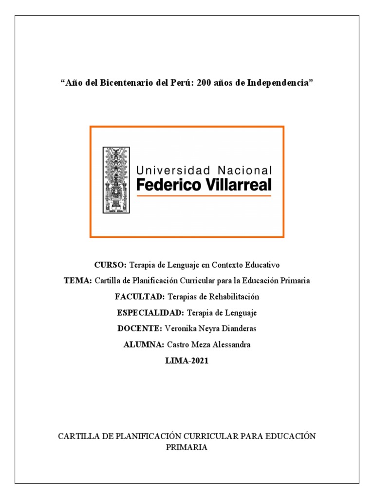 Cartilla de Planificacion Curricular | PDF | Planificación | Plan de ...