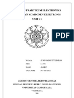 Laporan Praktikum Elektronika Unit 1