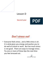 Manage Stress with Simple Tips - Lesson D