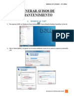 Generar avisos mantenimiento SAP Cuajone