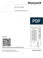 Portable Evaporative Air Cooler User Manual: Read and Save These Instructions Before Use