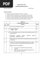 Sample Question Paper Computer Science (Code: 083)