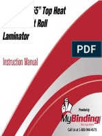 GFP 355TH 55" Top Heat Wide Format Roll Laminator: Instruction Manual