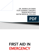 First Aid in Emergency Paramedis