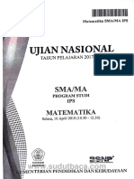 Soal UN 2018 Matematika IPS SMA Paket 4 [Www.sudutbaca.com]