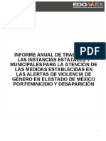 Programa anual para atender la AVGEM por feminicidio