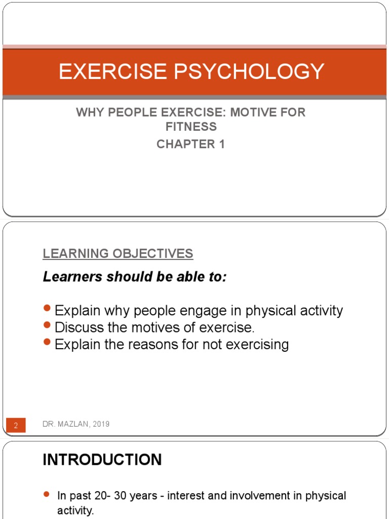 Understanding Exercise Motivation Factors | PDF | Physical Fitness ...