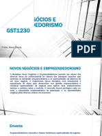 Novos Negócios e Empreendedorismo - GST1230