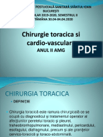 CHIRURGIE TORACICA Plan de Lectie1si2 SEMIOLOGIE Si CHIST HIDATIC