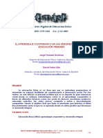 El Aprendizaje Cooperativo en Las Sesiones de Futbol en Primaria