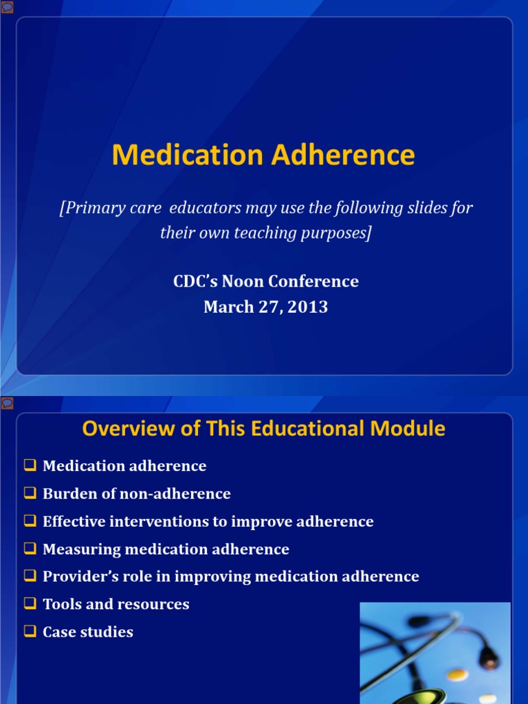 Strategies to Enhance Medication Adherence | PDF | Health Sciences ...