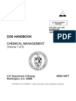 Doe Handbook: Chemical Management