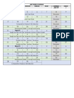 ADP Work Schedule and Project Planning