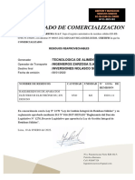 Certificado de Comercializacion