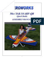 50cc YAK-54 ARF-QB: Assembly Manual