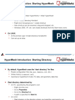 Hypermesh Introduction: Starting Hypermesh: On PC