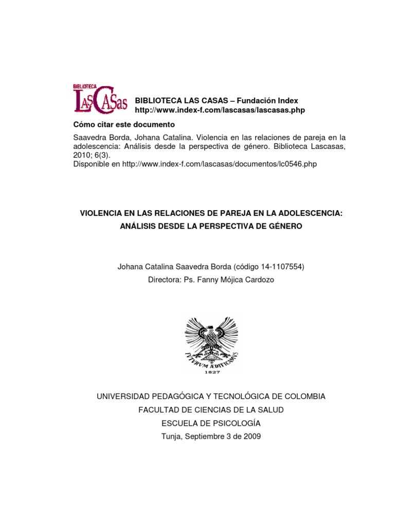 Violencia en Las Relaciones de Pareja | PDF | Violencia | Violencia ...
