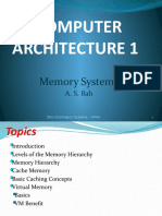 Computer Architecture 1: Memory Systems