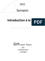 Synopsis Intro À La GRH PR 2021