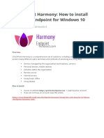 Checkpoint Harmony: How To Install Harmony Endpoint For Windows 10