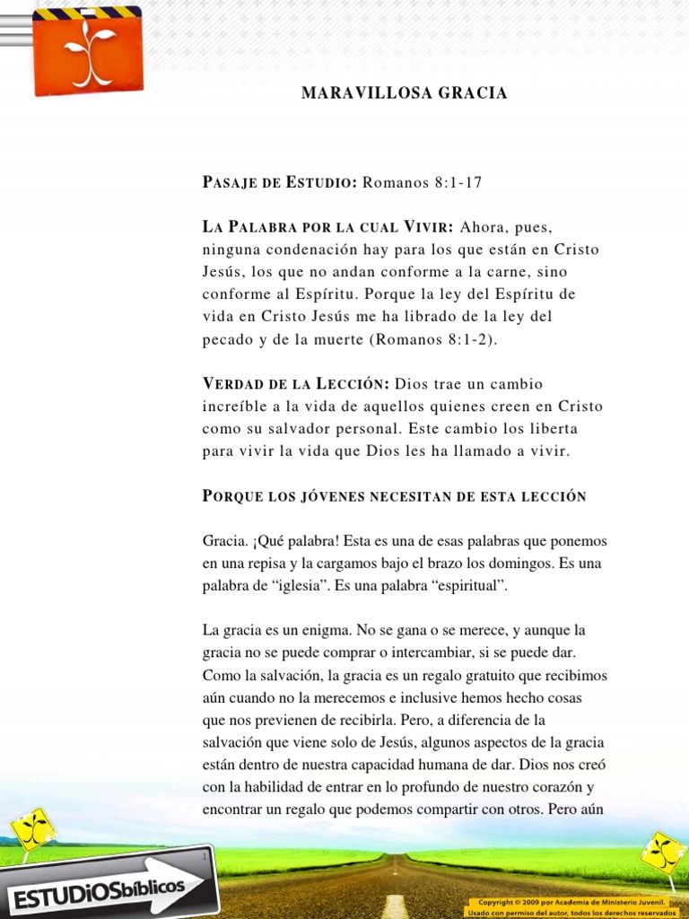 La Gracia Maravillosa de Dios | PDF | Gracia en el cristianismo ...
