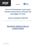 Bilancio Iniziale Delle Competenze