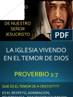 Viviendo Bajo El Temor de Nuestro Señor Jesucristo