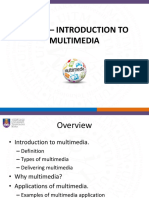 Topic 1 - Introduction To Multimedia