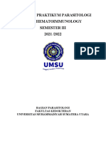 Penuntun Praktikum Parasitologi Semester III Blok Hematoimmunology 2021