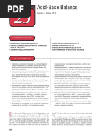 Acid-Base Balance: George A. Tanner, PH.D