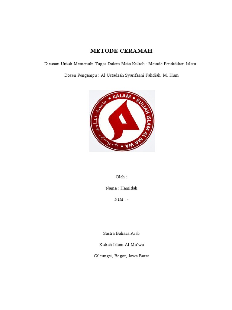 Metode Ceramah | PDF