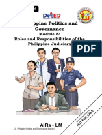 PPG - Q2 - M8 - Roles and Responsibilities of The Philippine Judiciary