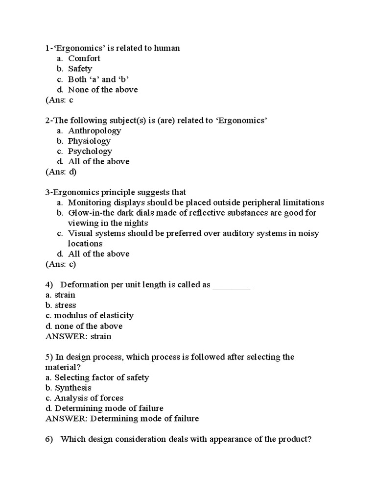 MCQ PDF Strength Of Materials Elasticity (Physics)