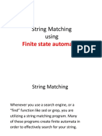 String Matching Using: Finite State Automaton