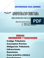 REGIMENES DE SANCIONES TRIBUTARIAS