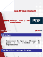 Liderazgo Poder y Autoridad Semana 6 Organizacional