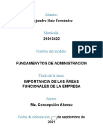 Ruiz - Alejandta - Importancia de Las Áreas Funcionales de La Empresa