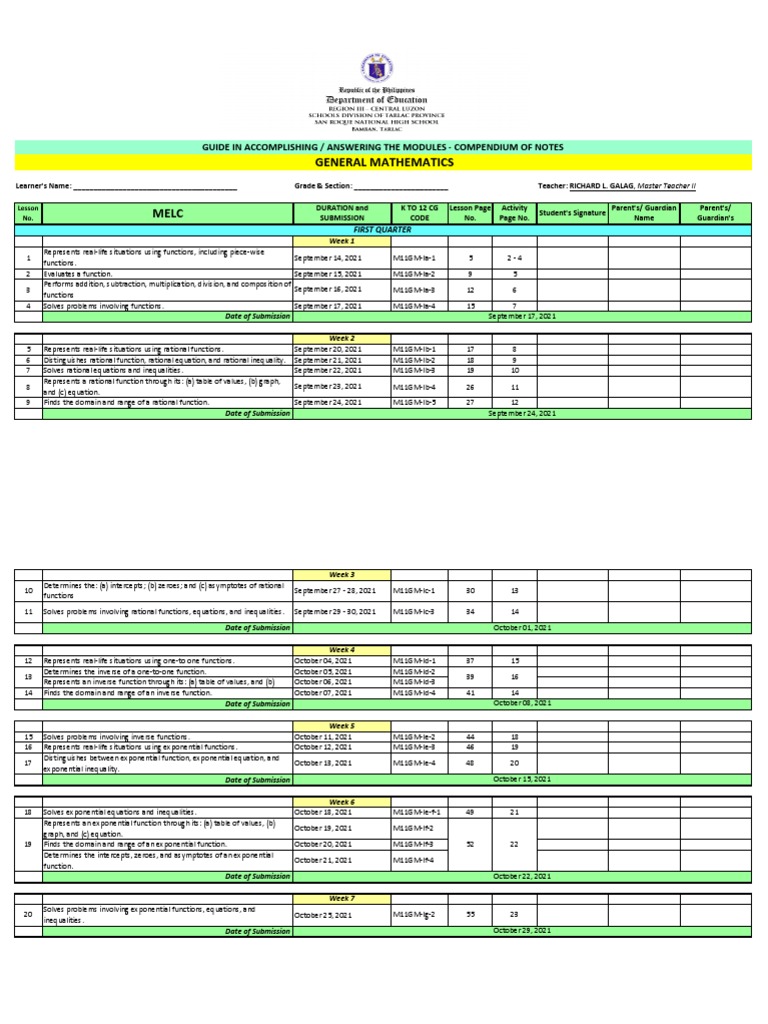 General Math Functions Guide | PDF | Function (Mathematics ...