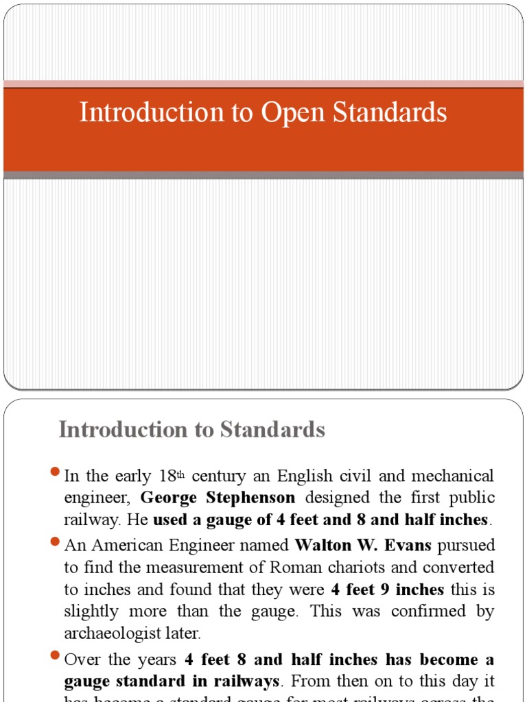 Introduction To Open Standards | PDF | Standardization | Specification ...