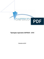 Tipologías Regionales GAFISUD 2010