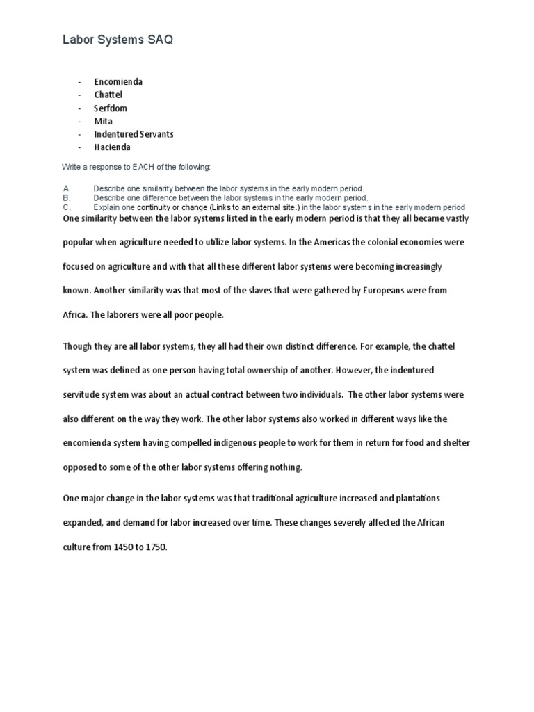 Saq For Ap World PDF