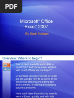 Microsoft Office Excel 2007: by Sunil Kadam