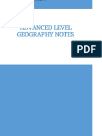 Advanced Level Geography Notes - Hydrology and Fluvial Processes