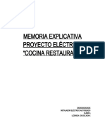 Memoria Explicativa Proyecto Eléctrico