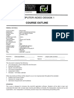 Computer Aided Design 1: Course Outline