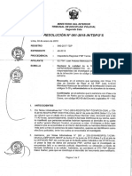 Tribunal de Disciplina Policial Resolucion #061-2018