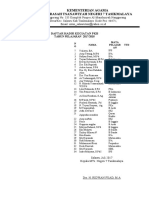 Daftar Hadir Kegiatan PKB