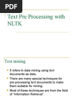 Text Pre Processing With NLTK