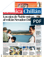 Diario Crónica Chillán de Chillán, Chile 04-03-2015 Los Ojos de Ñuble Miran Al Volcán Nevados Chillán.