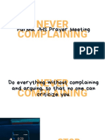 Never Complaining